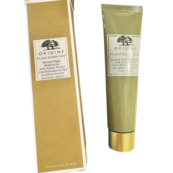 ORIGINS Plantscription Retinol Night Moisturizer with Alpine Flower 1oz New - Picture 1 of 5